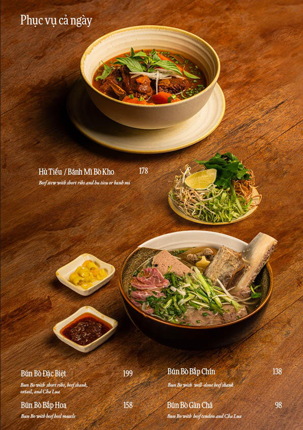 Breakfast Menu 1 Sành Kitchen - Breakfast Menu 1