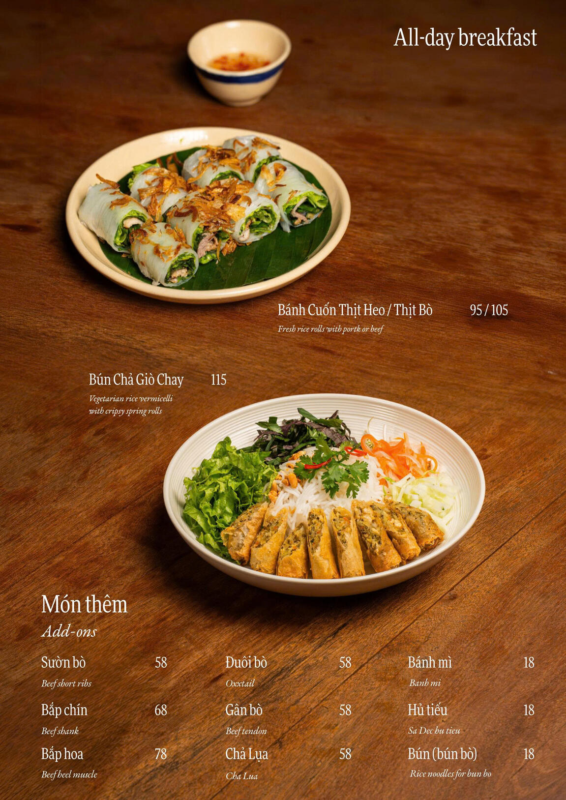 Breakfast Menu 2 Sành Kitchen - Breakfast menu 2